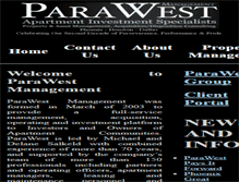 Tablet Screenshot of parawest.com